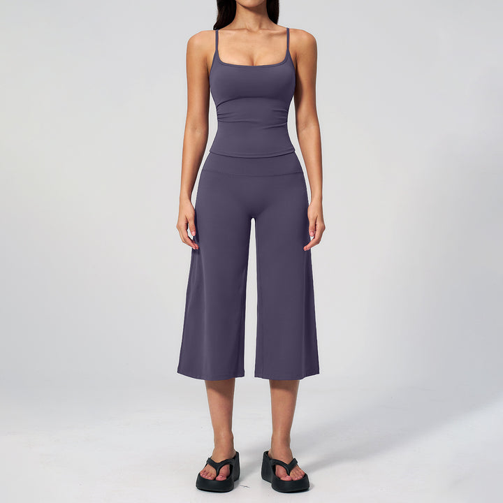 Quick Dry Cami High Waist Capri Set