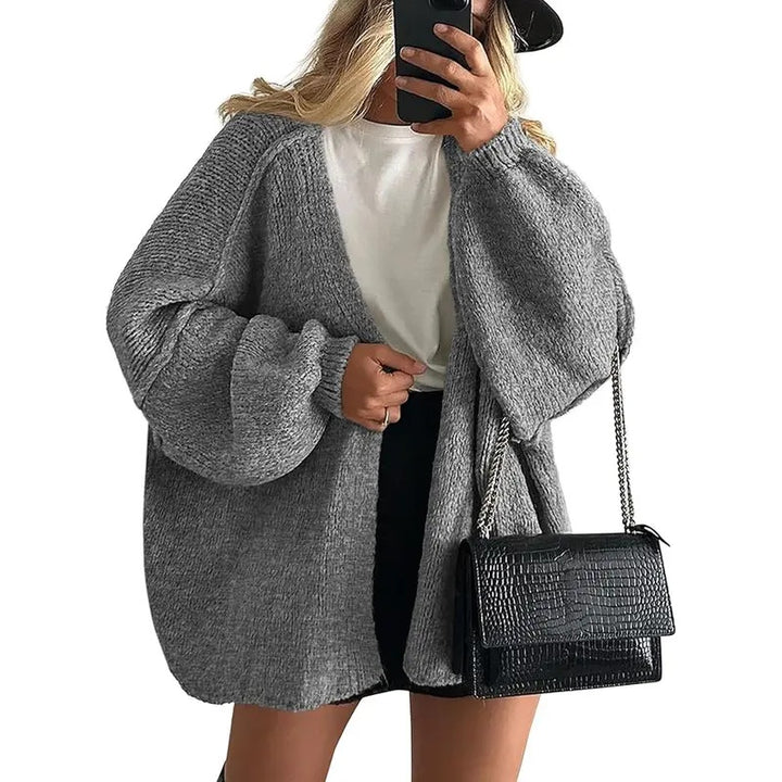 Oversized Knit Cardigan Sweater