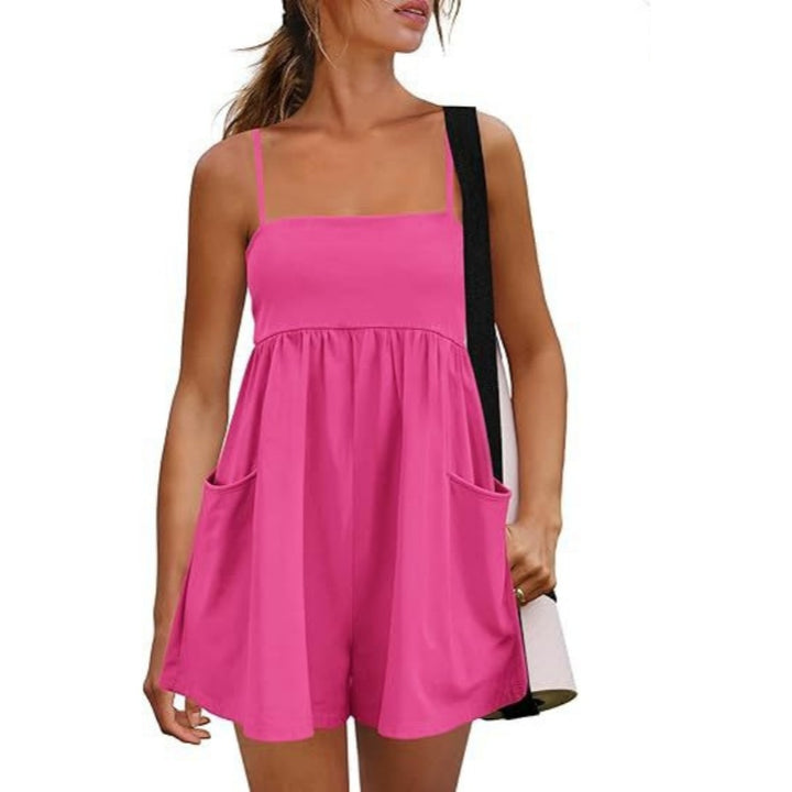 Pocket Babydoll Romper Shorts