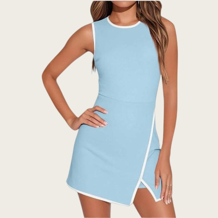 Contrast Trim Tennis Dress