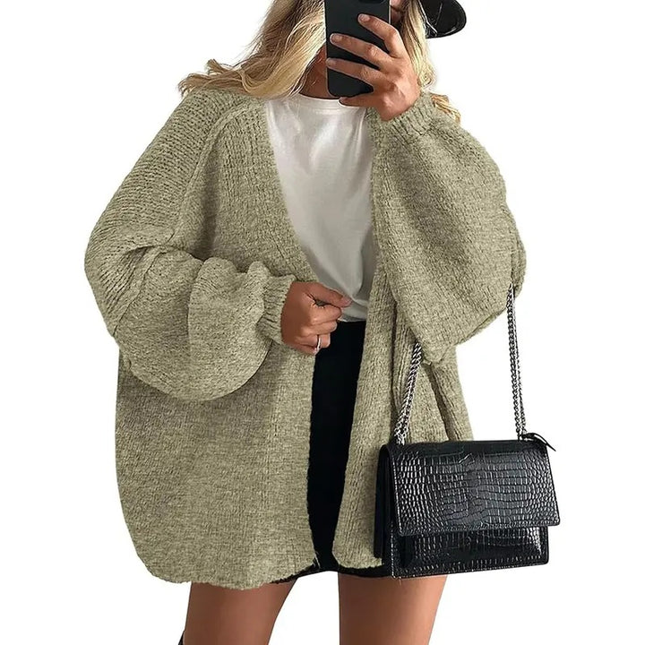 Oversized Knit Cardigan Sweater