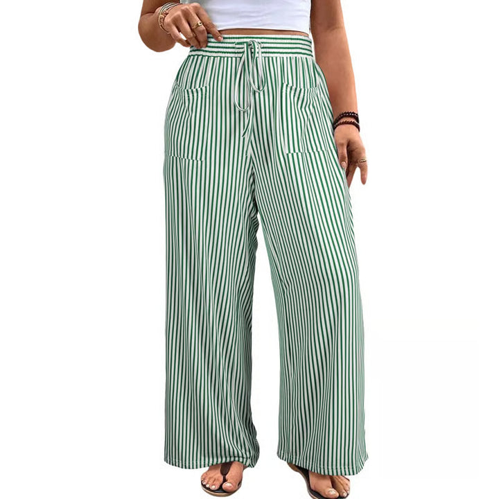 Striped Wide Leg Palazzo Pants