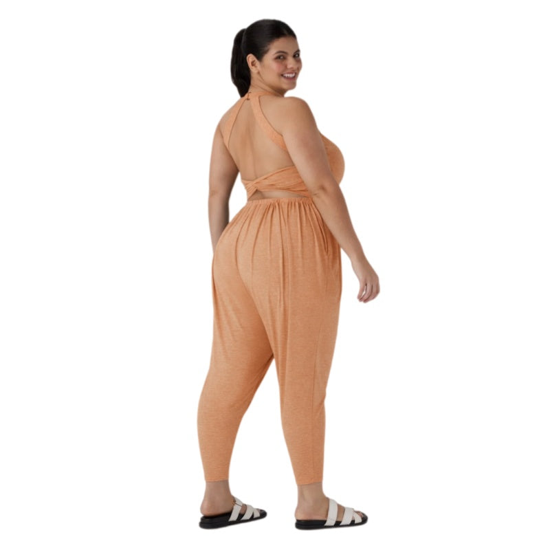 Plus Size Casual Harem Pocket Jumpsuit