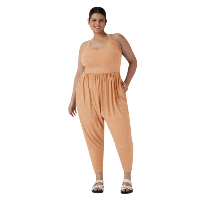 Plus Size Casual Harem Pocket Jumpsuit