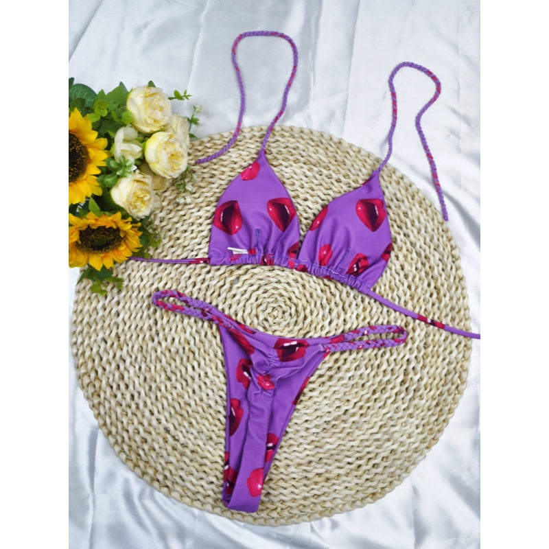 Braided Push Up Brazilian Bikini Set