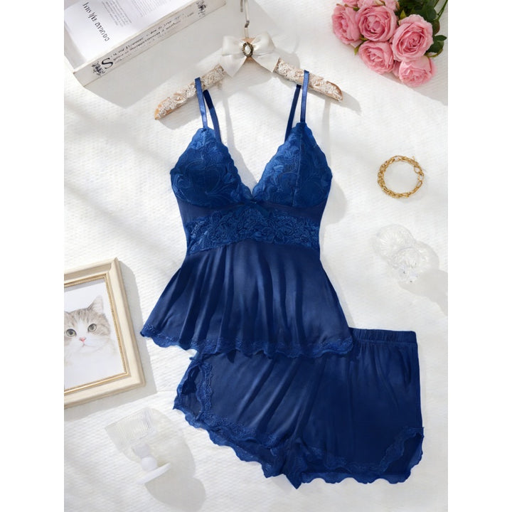 Elegant Lace Cami Pajama Set