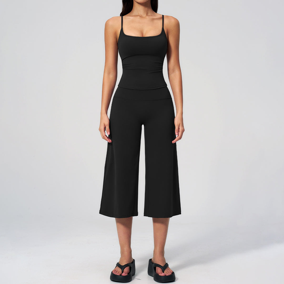 Quick Dry Cami High Waist Capri Set