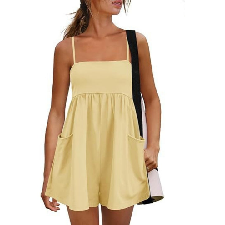 Pocket Babydoll Romper Shorts