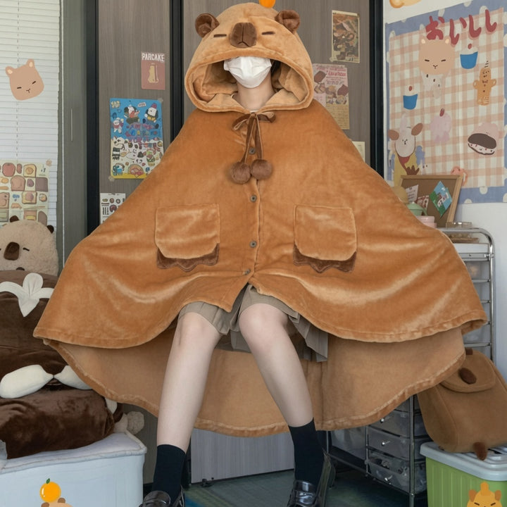 Bat Hooded Wearable Blanket Cape