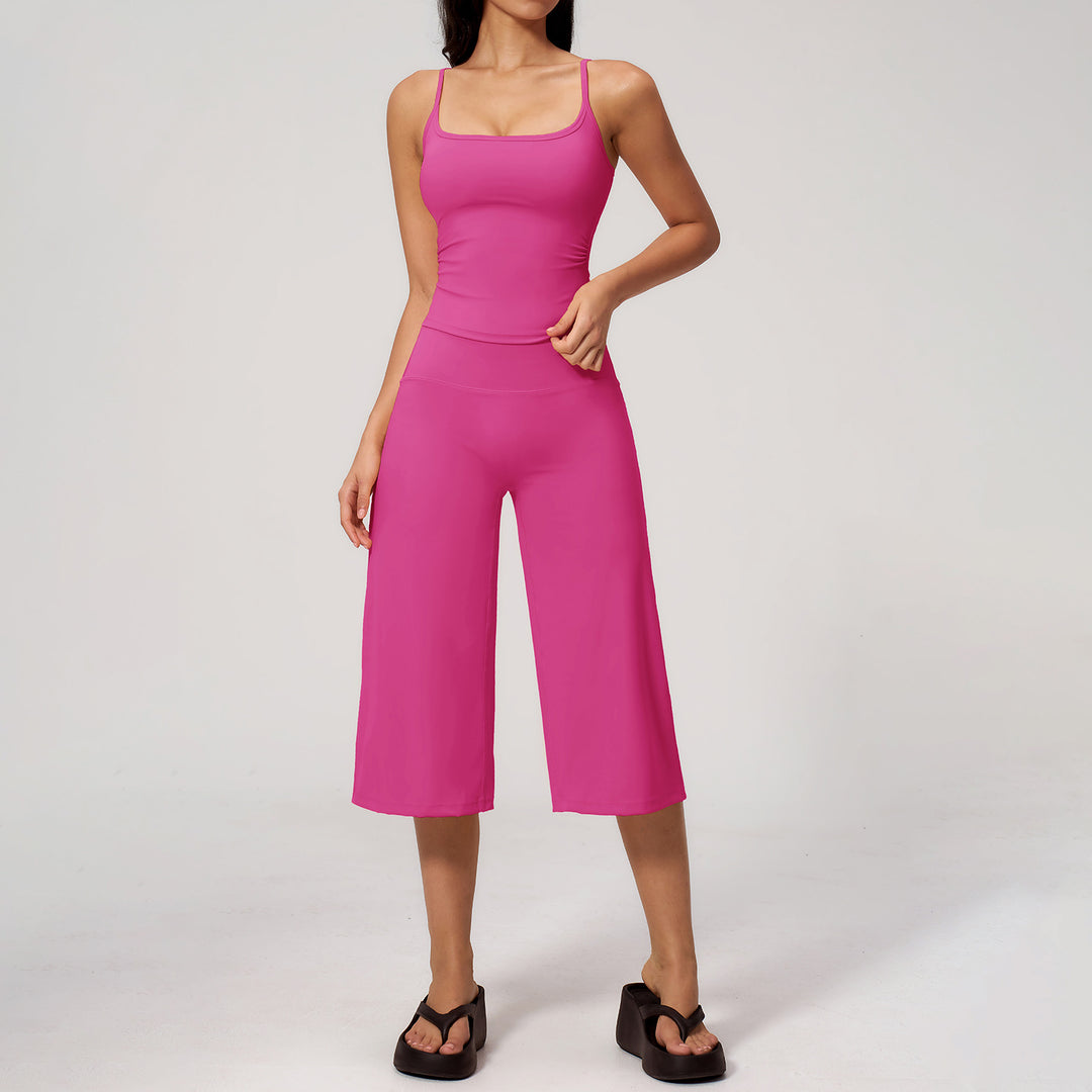 Quick Dry Cami High Waist Capri Set