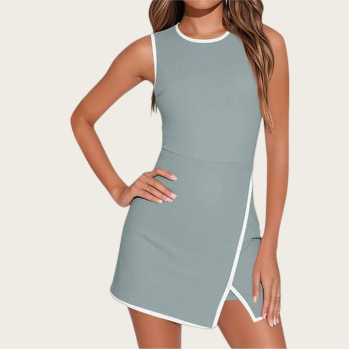 Contrast Trim Tennis Dress