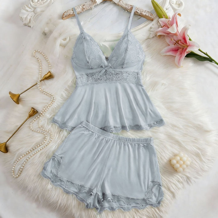 Elegant Lace Cami Pajama Set