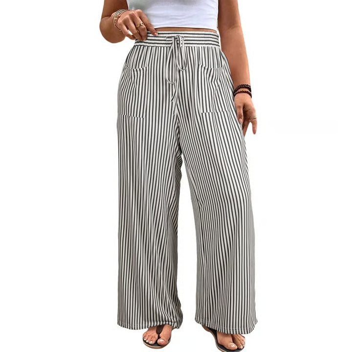 Striped Wide Leg Palazzo Pants