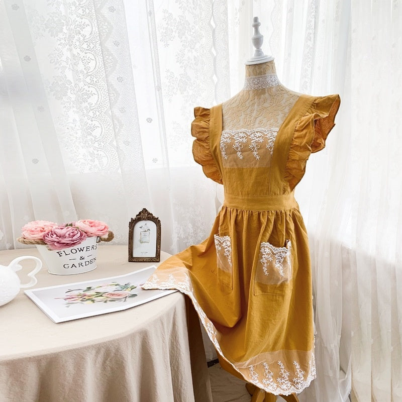 Cotton Garden Apron Dress