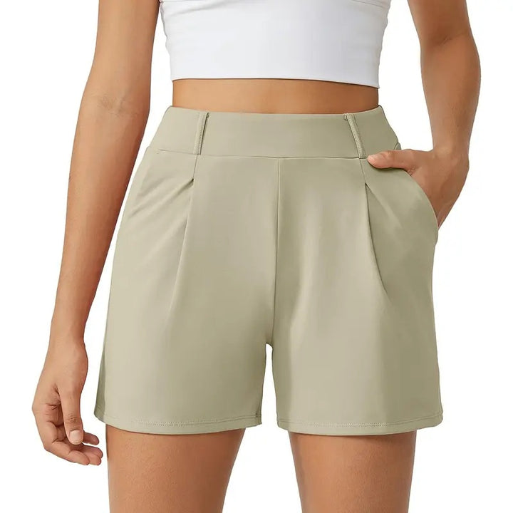 High Waist Pocket Summer Shorts