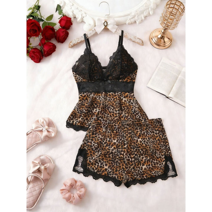Elegant Lace Cami Pajama Set