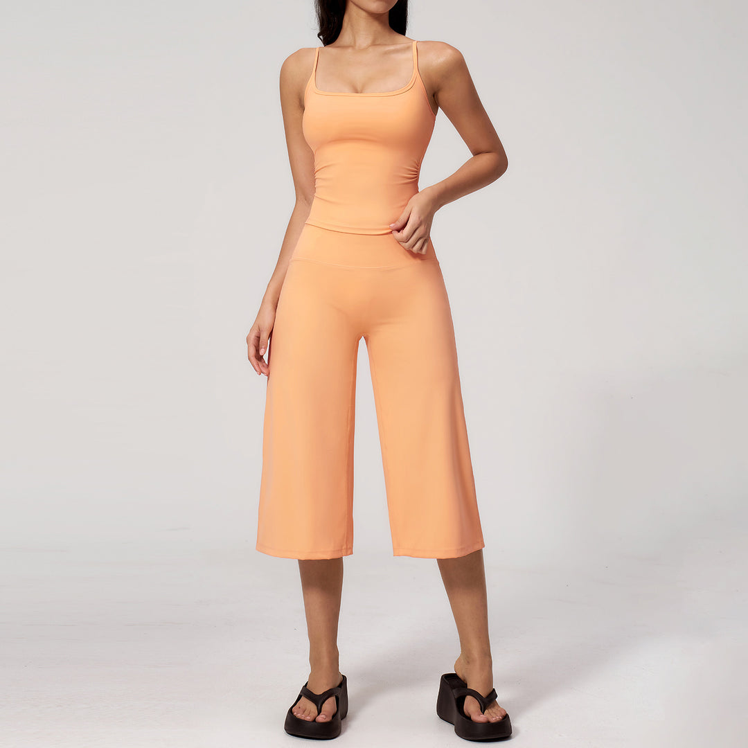 Quick Dry Cami High Waist Capri Set