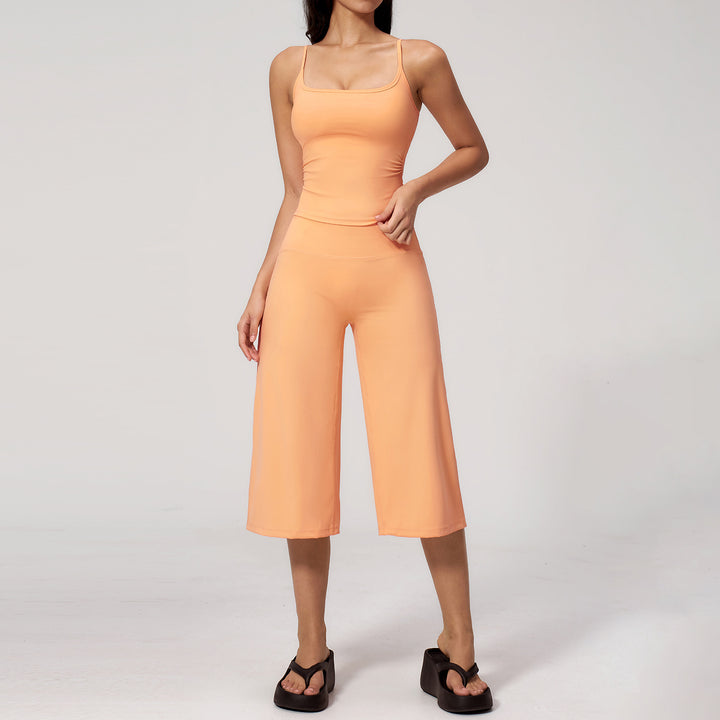 Quick Dry Cami High Waist Capri Set