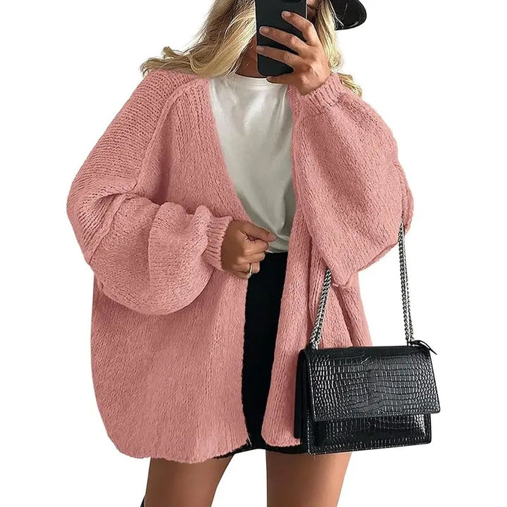 Oversized Knit Cardigan Sweater