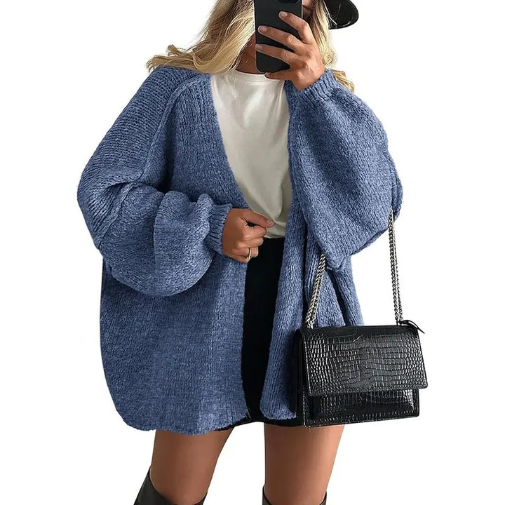 Oversized Knit Cardigan Sweater