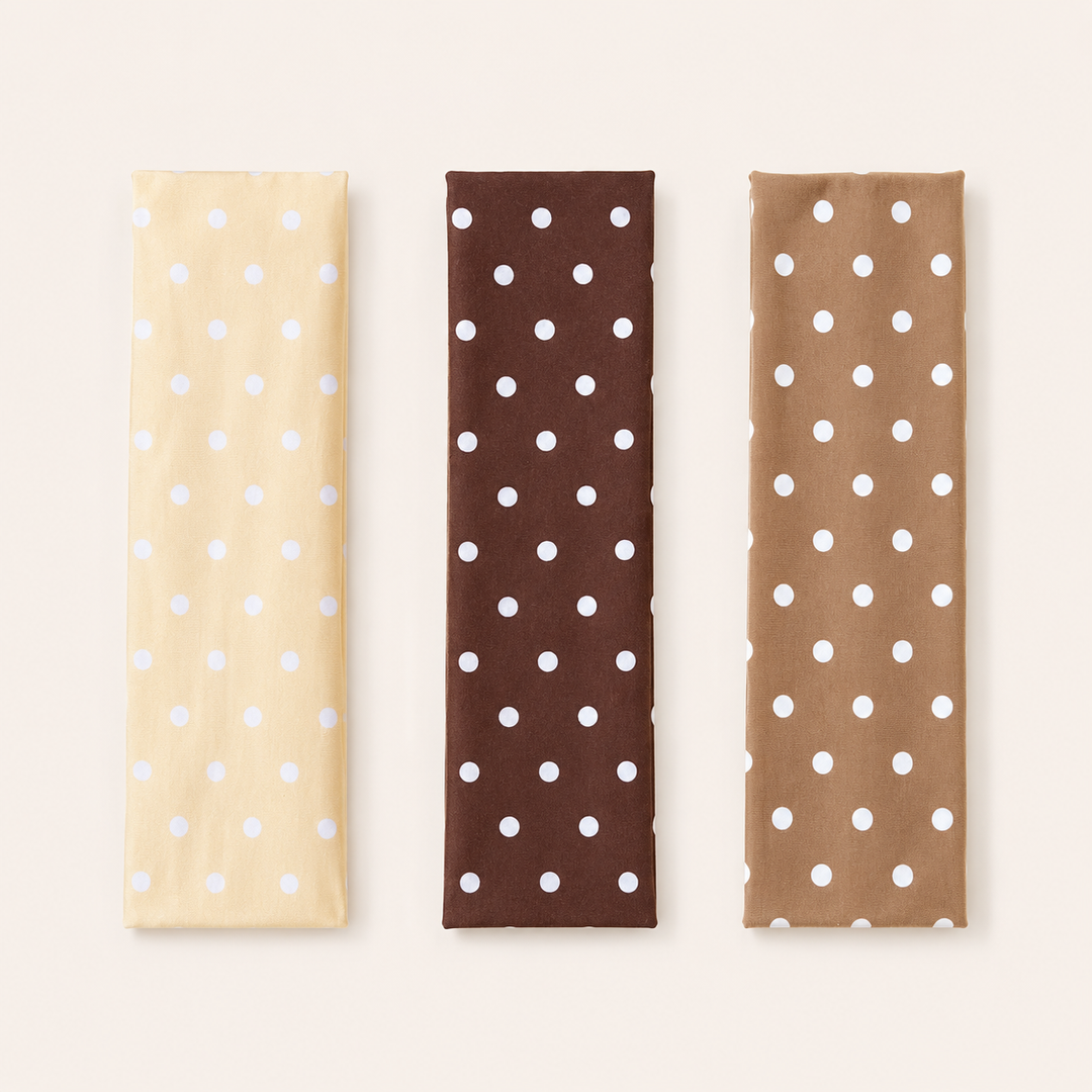 Polka Dot Stretch Yoga Headband