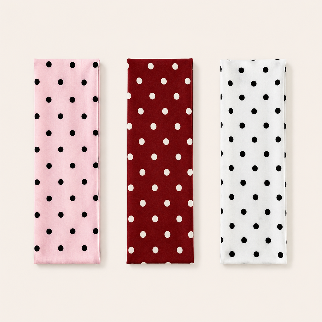 Polka Dot Stretch Yoga Headband