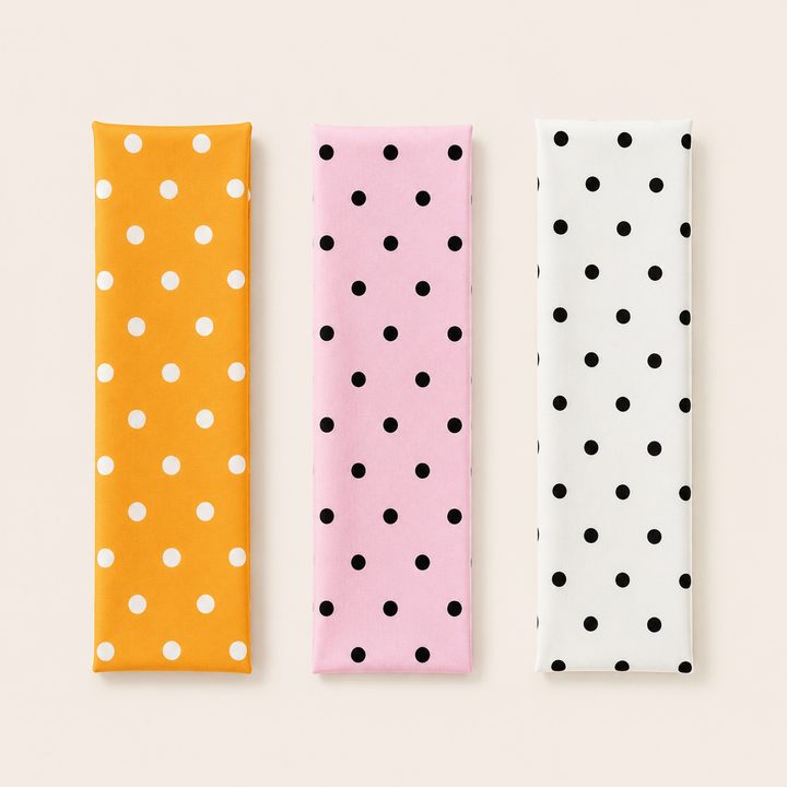 Polka Dot Stretch Yoga Headband