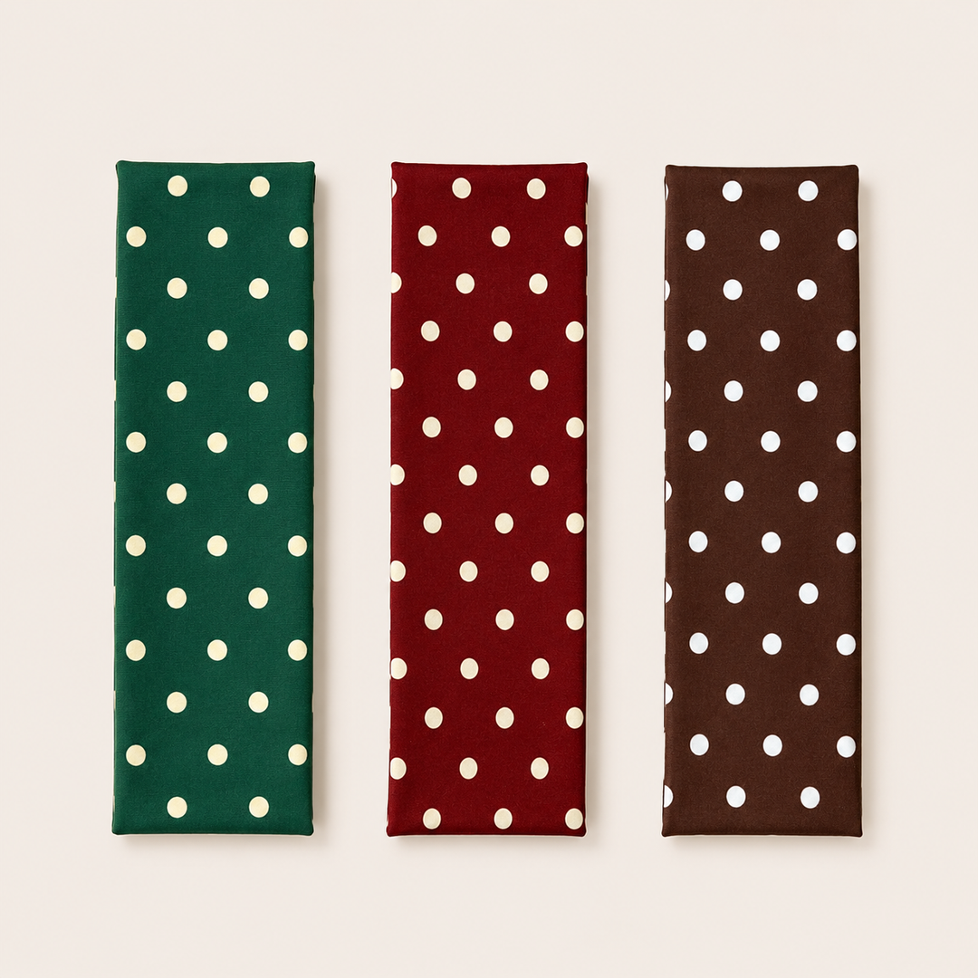 Polka Dot Stretch Yoga Headband