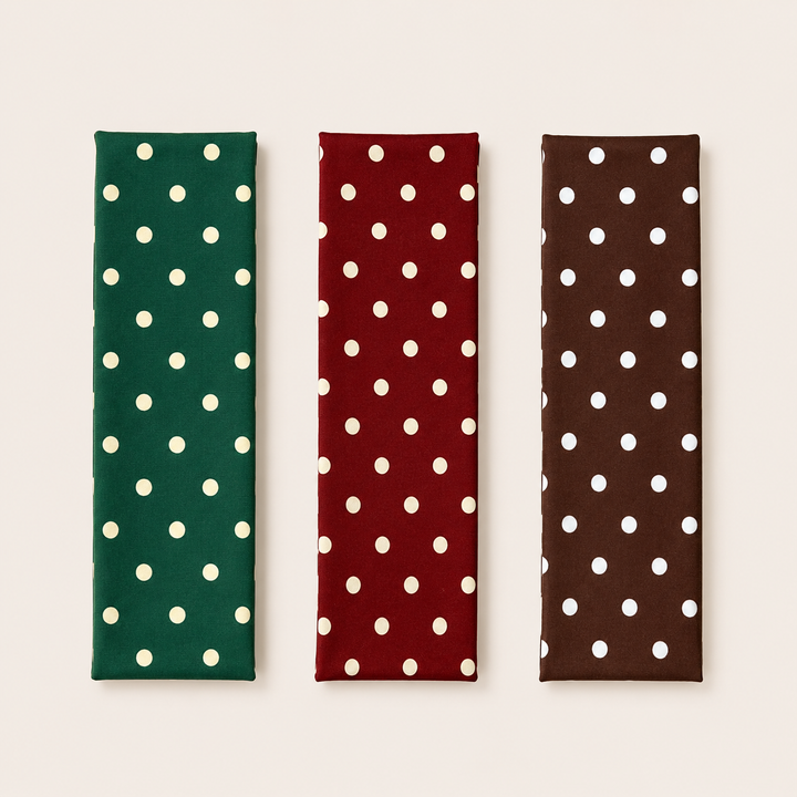 Polka Dot Stretch Yoga Headband